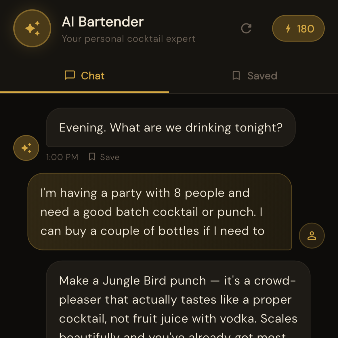 AI Bartender Demo